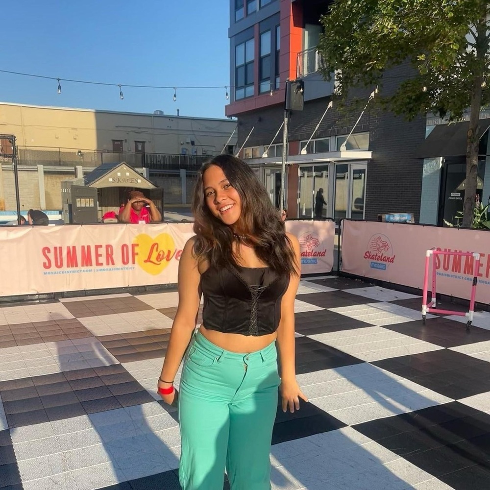 Teal H&M jeans